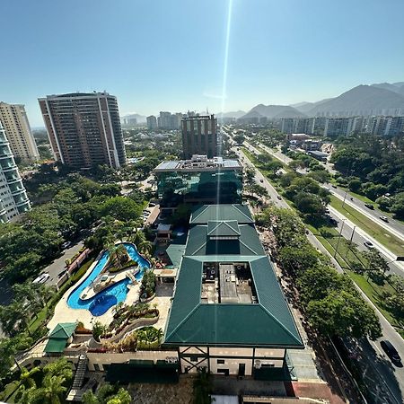 Flat Com Vista Panoramica -15- Na Barra Da Tijuca - Estacionamento Gratuito - Frigobar - Ar Condicionado - Piscina - Academia - Balsa Para Praia Gratis - Varanda - Vista Parcial Mar E Lagoa Rio de Janeiro Ngoại thất bức ảnh